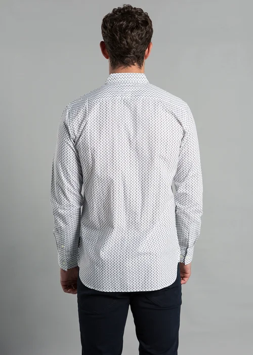 French Connection White Cotton Long Sleeve Floral Shirt - S Image 2