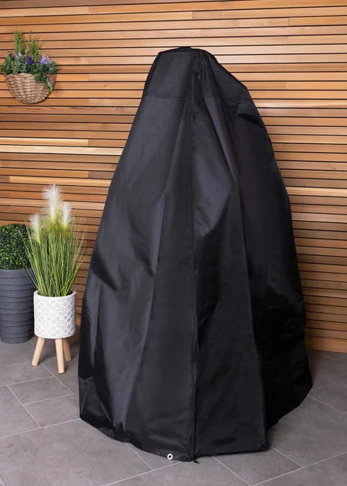 Charles Bentley Black Rattan Swing Seat Cover - One Size Image 1