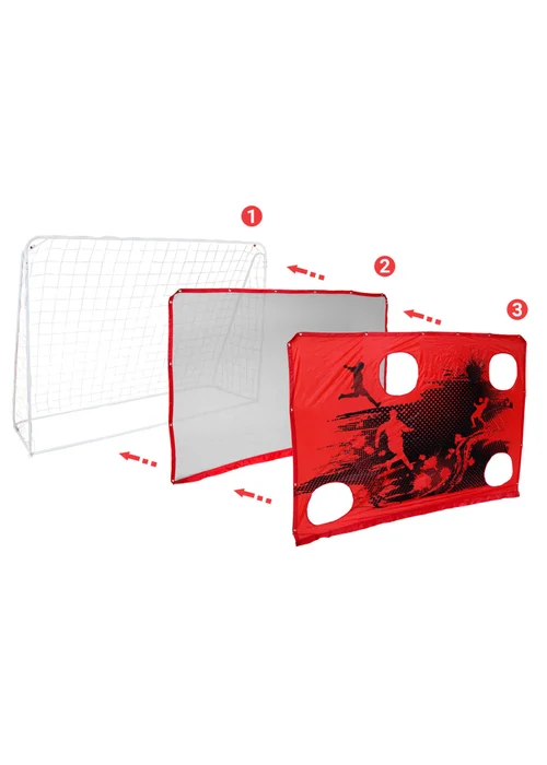Charles Bentley 3-in-1 Target Shot Football Goal - One Size Image 4