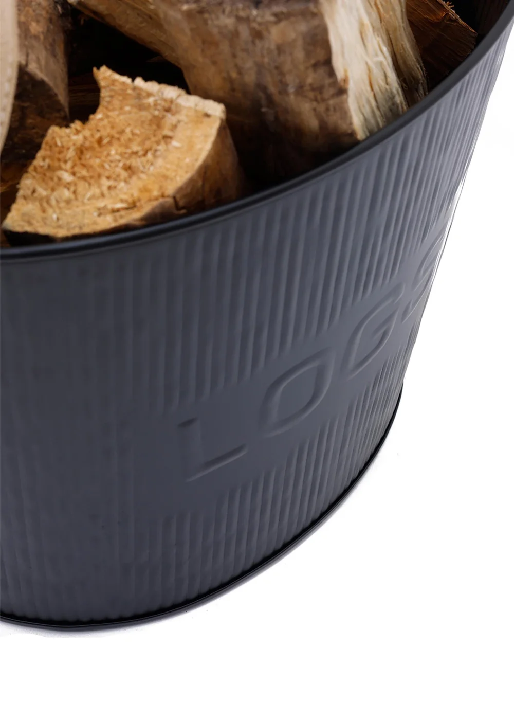 Charles Bentley Spruce Small Leather Handled Fireside Wood Bucket - S Image 3