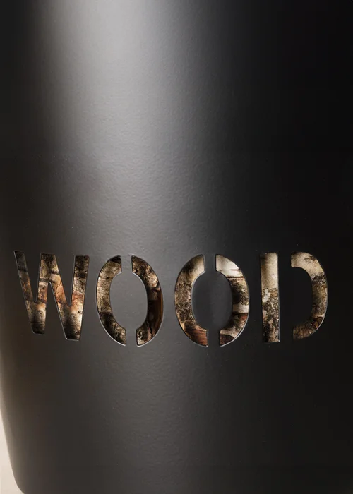 Charles Bentley Rowan Small Leather Handled Fireside Wood Bucket - One Size Image 5