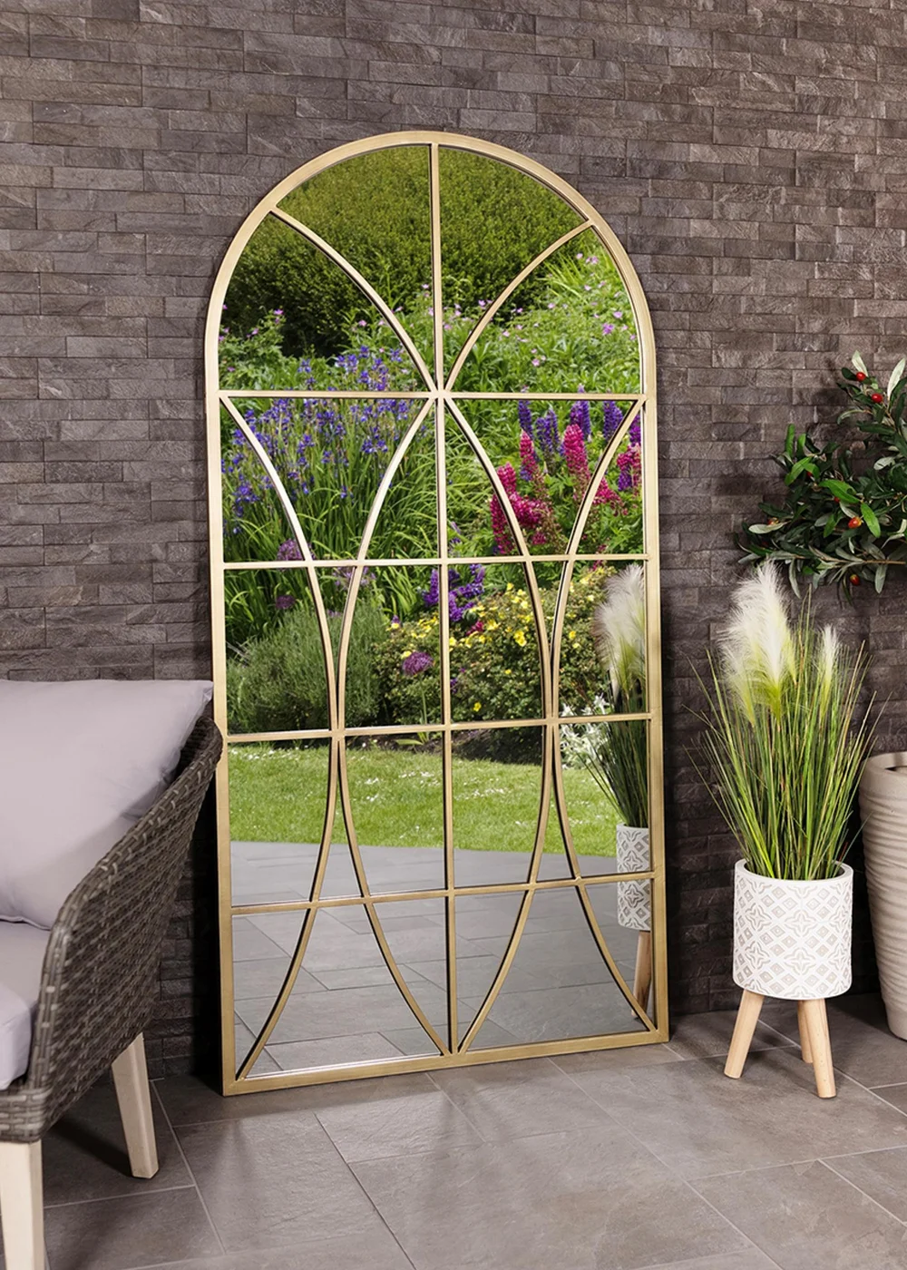 Charles Bentley Madrid Arch Mirror - One Size Image 4