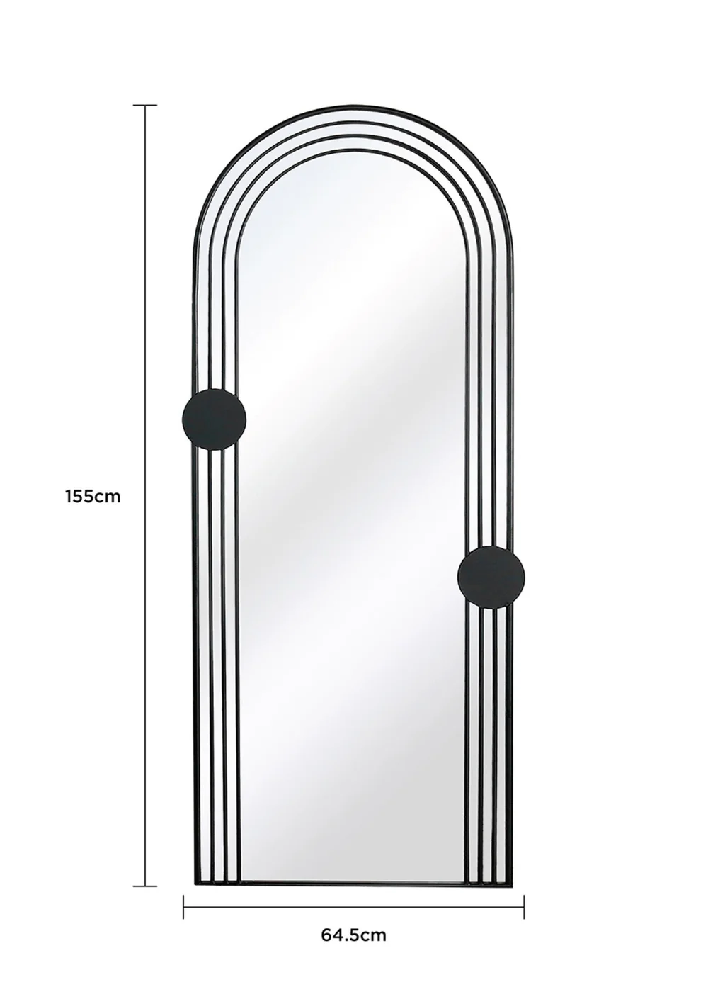Charles Bentley Warsaw Arch Mirror - One Size Image 3