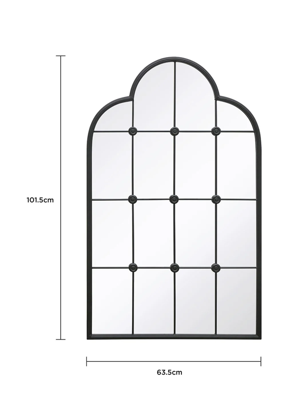 Charles Bentley Monaco Arch Mirror - One Size Image 3