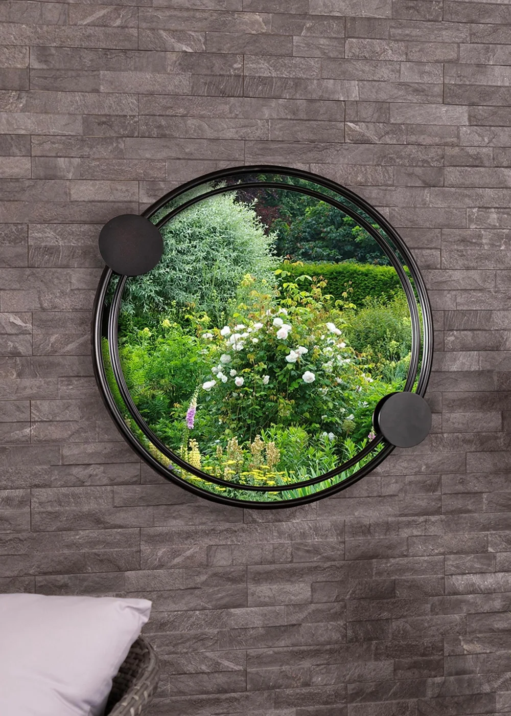 Charles Bentley Warsaw Round Mirror - One Size Image 4