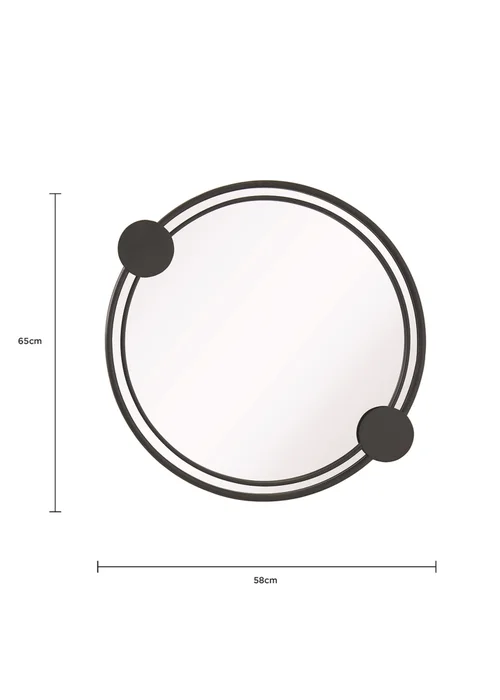 Charles Bentley Warsaw Round Mirror - One Size Image 3