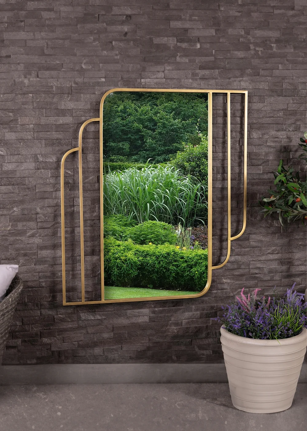 Charles Bentley Prague Rectangular Mirror - One Size Image 4