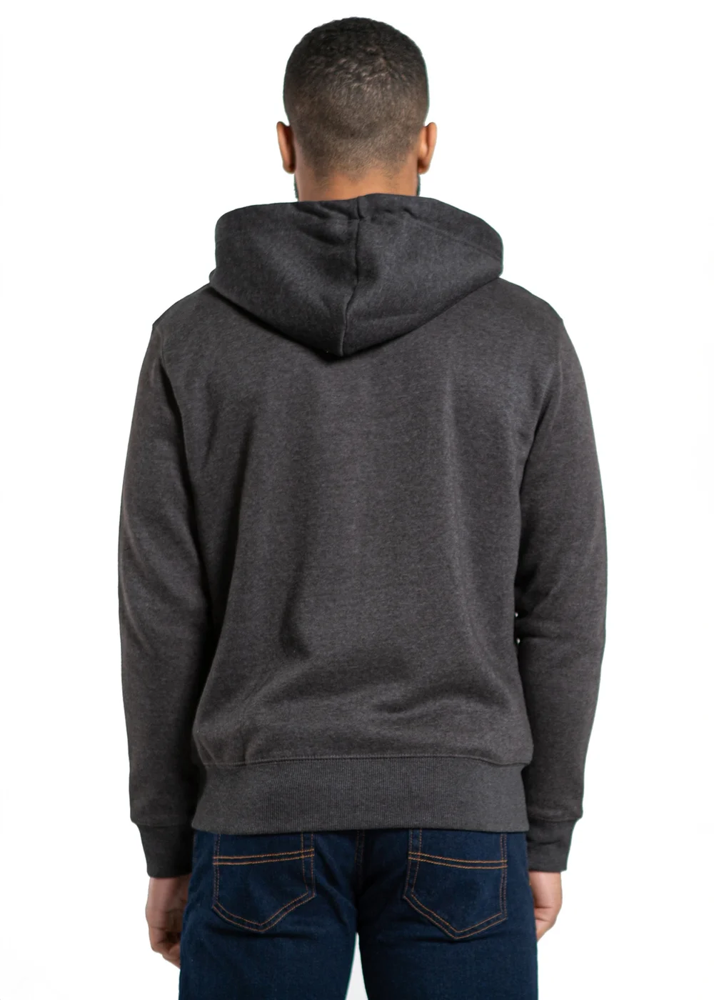 French Connection Charcoal Cotton Blend Hoody - M Image 2