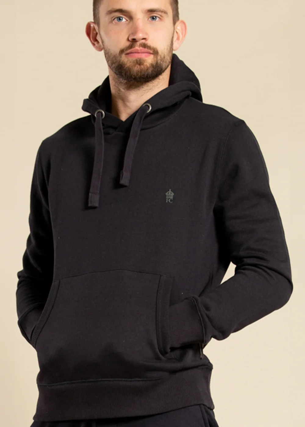 French Connection Navy Cotton Blend Hoody - XS Image 3