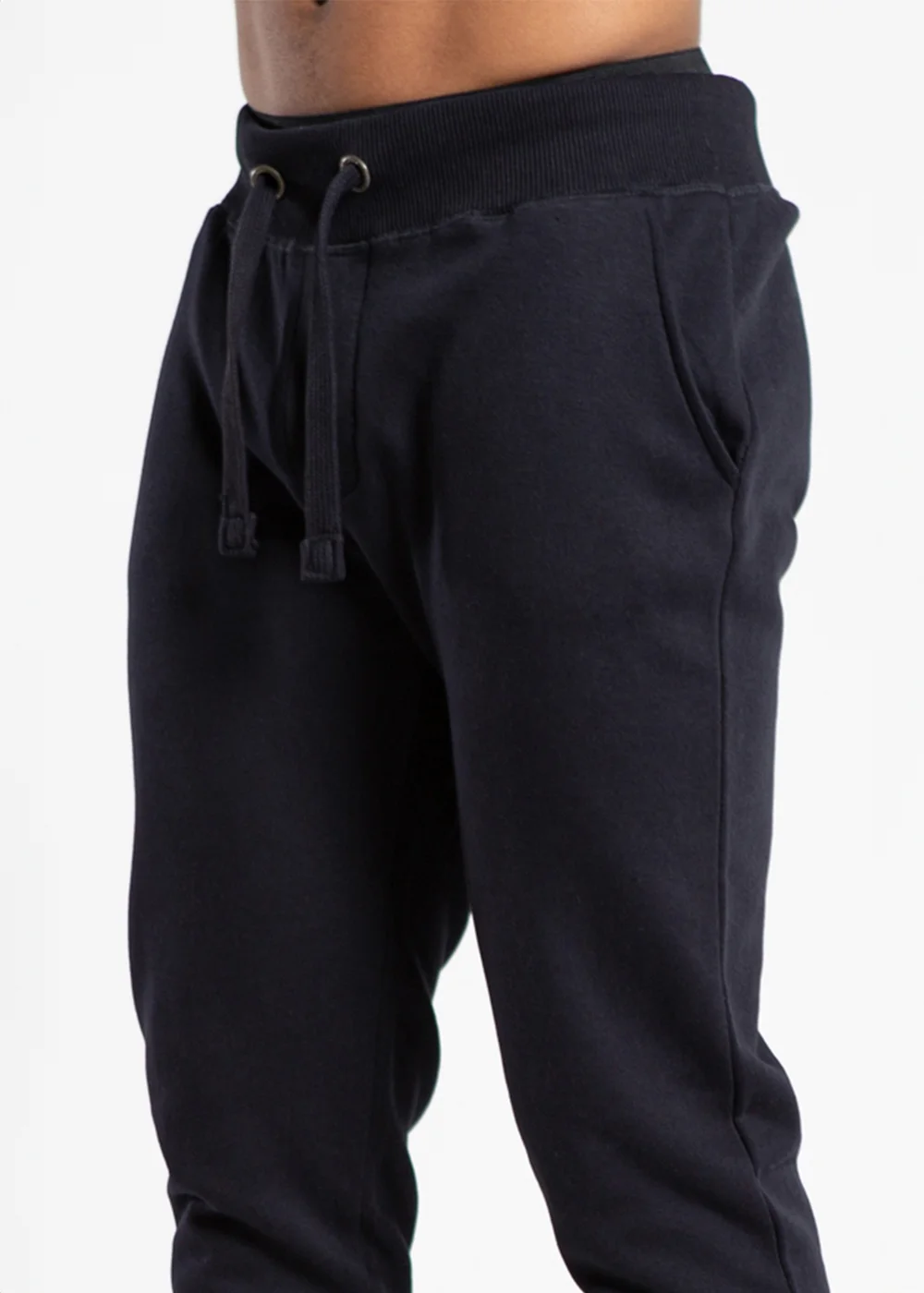 French Connection Navy Cotton Blend Joggers - XS Image 3