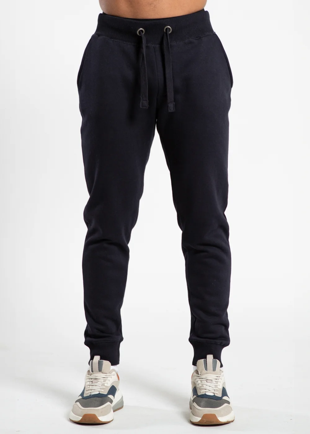 French Connection Navy Cotton Blend Joggers - XS Image 1