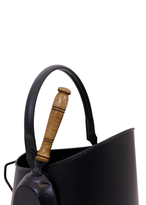 Charles Bentley Alder Coal Bucket with Shovel - One Size Image 4