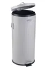 Charles Bentley Light Grey Round Retro Kitchen Pedal Bin - One Size Image 2