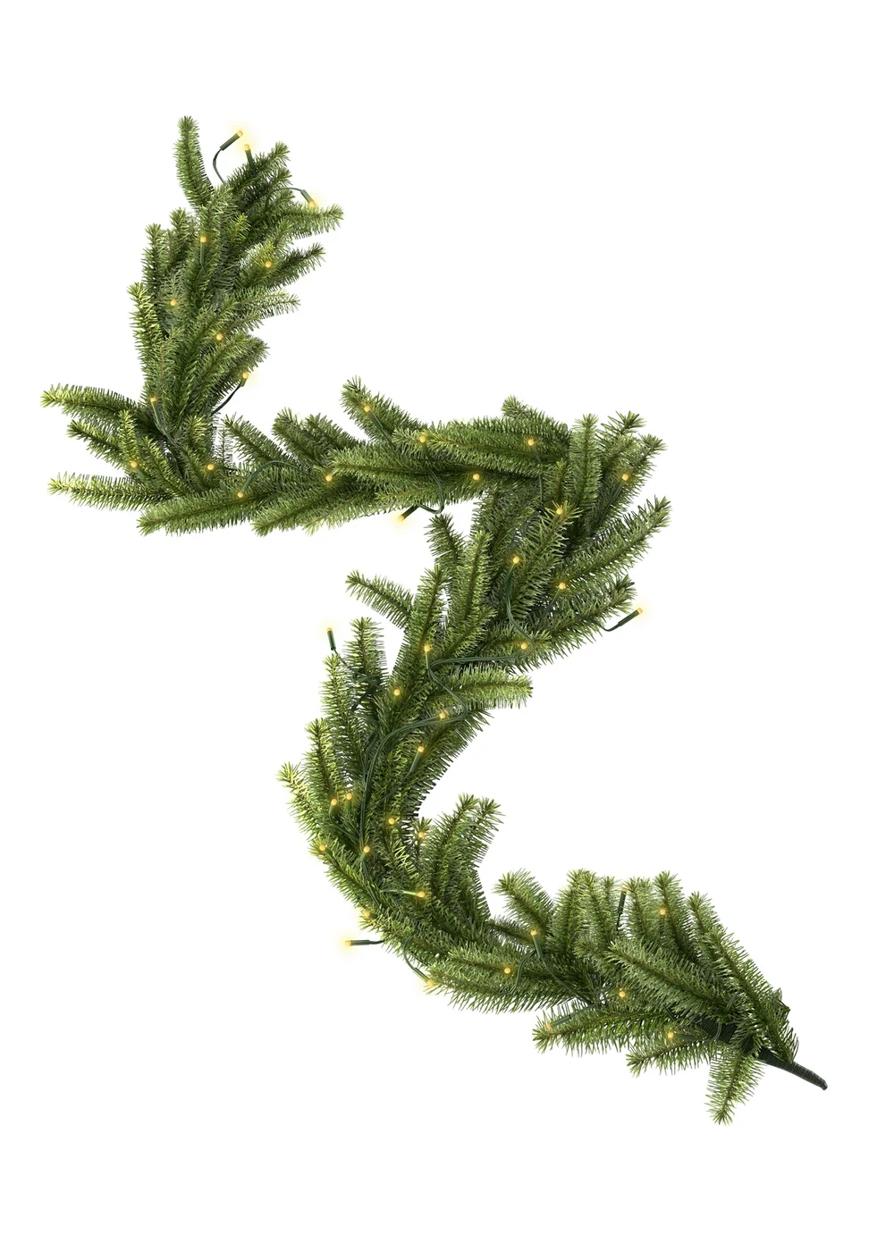 Charles Bentley Faux Pre-Lit Decorative Christmas Garland - One Size Image 4