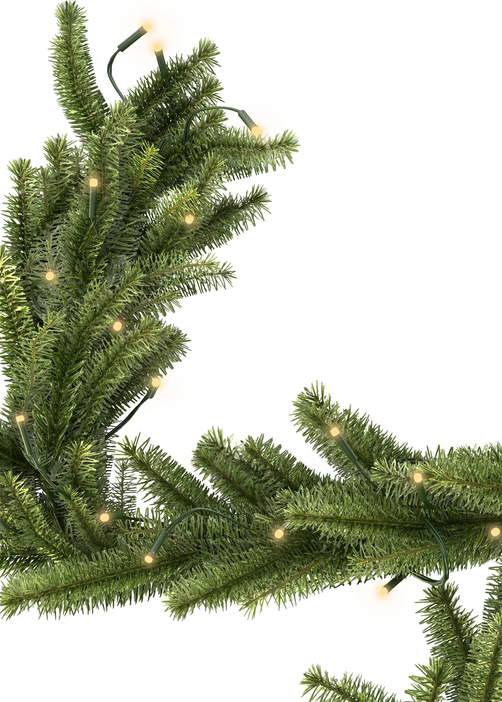 Charles Bentley Faux Pre-Lit Decorative Christmas Garland - One Size Image 5