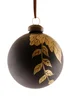 Charles Bentley Pack of 12 Industrial Inspired Glass Baubles (Diameter 8cm) - One Size Image 1