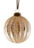 Charles Bentley Pack of 12 Industrial Inspired Glass Baubles (Diameter 8cm) - One Size Image 3