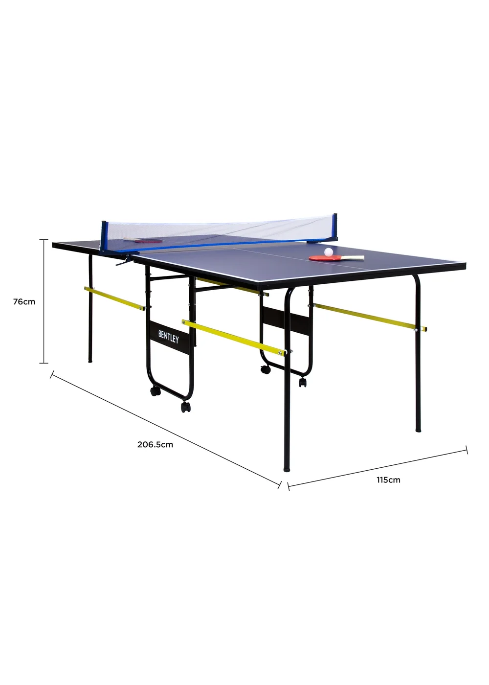 Charles Bentley 9in Folding Table Tennis Table (6ft) - One Size Image 6