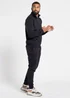 French Connection Navy Cotton Blend Zip Jumper & Jogger Tracksuit Co-Ord - Small Image 1