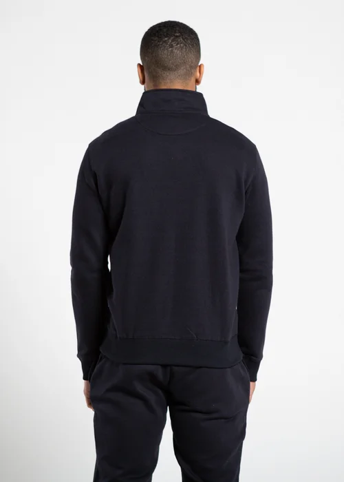 French Connection Navy Cotton Blend Zip Jumper & Jogger Tracksuit Co-Ord - Small Image 4