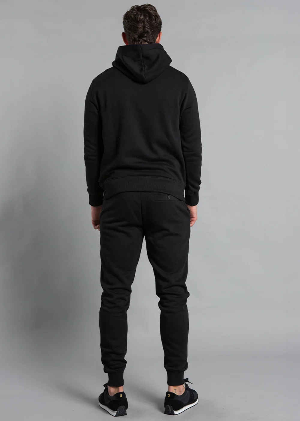French Connection Black Cotton Blend Hoody & Jogger Tracksuit Co-Ord - Small Image 2