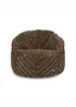 rucomfy Ribbed Faux Fur Zen Chair Chocolate Beanbag - One Size Image 3