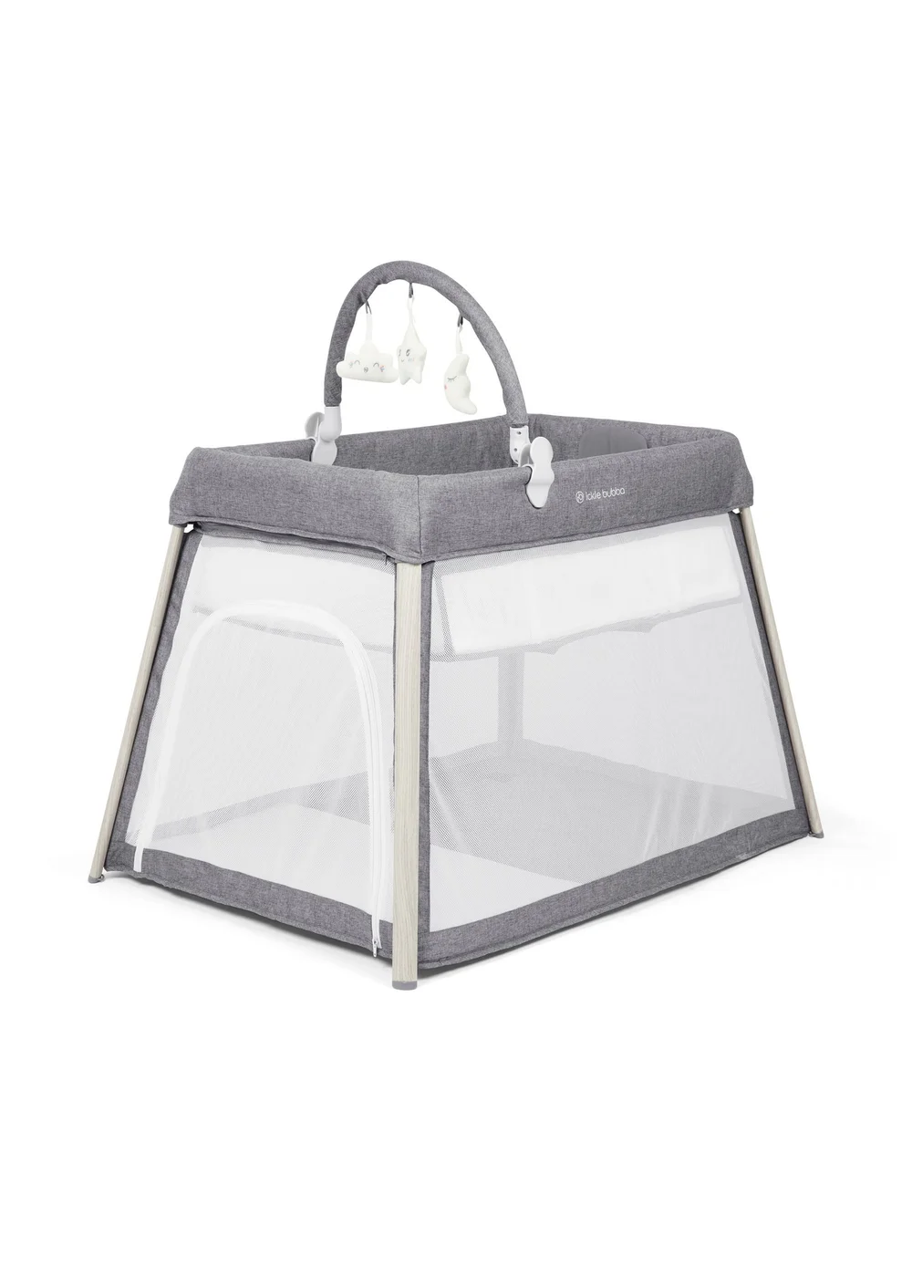 Ickle Bubba Grey Scout 3 in 1 Travel Crib Cot and Playpen - One Size Image 2