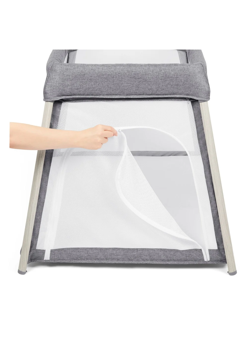 Ickle Bubba Grey Scout 2 in 1 Travel Cot and Playpen - One Size Image 3