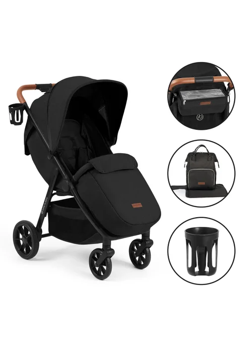 Ickle Bubba Black Stomp Stride Prime Stroller - One Size Image 5