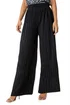 Roman Black Pleated Glitter Stretch Trousers - 24 Image 1
