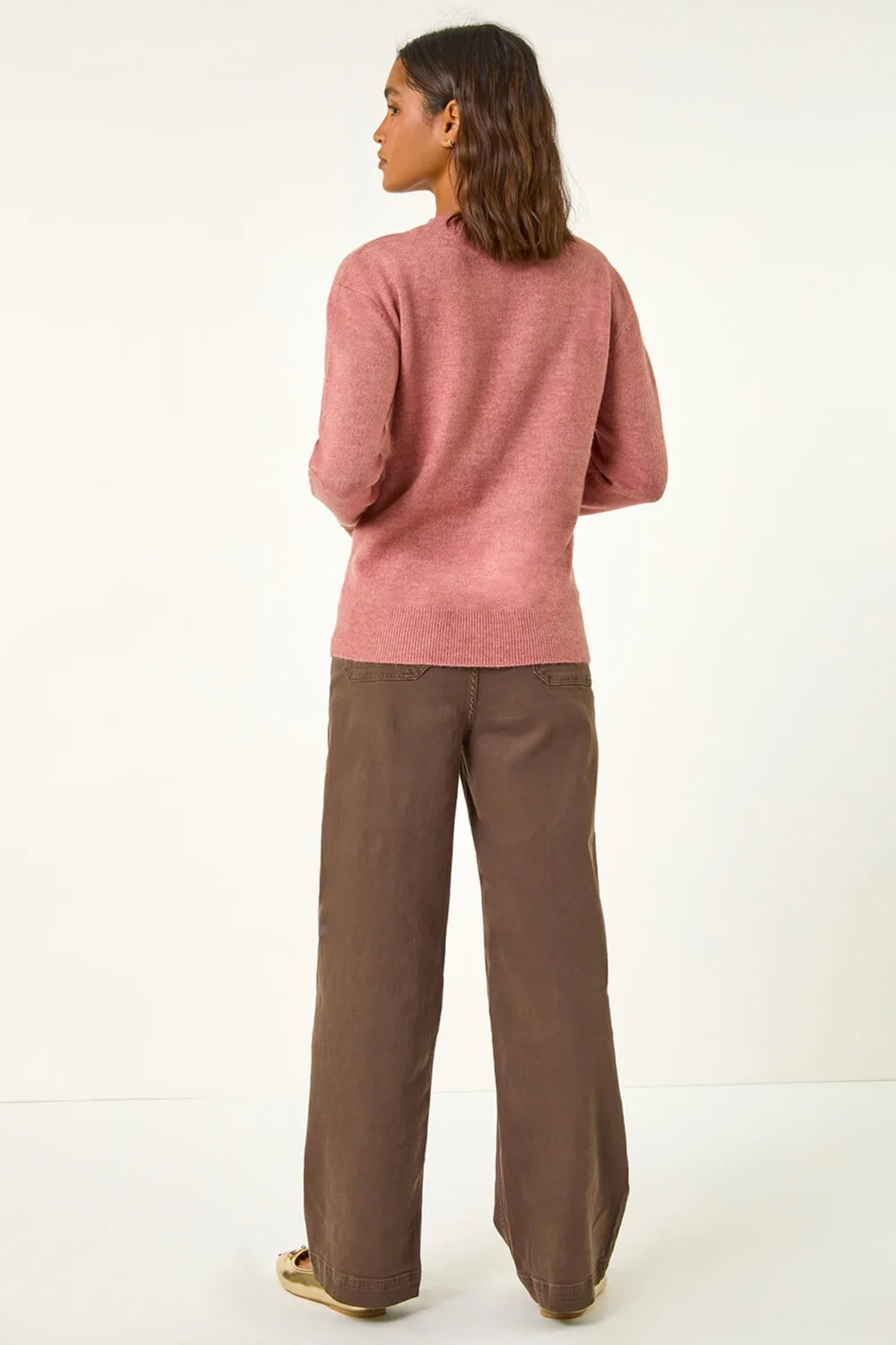 Roman Rose Star Detail Hotfix Crew Neck Jumper - 10 Image 4
