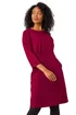 Roman Fuchsia Petite Pocket Stretch Dress - 12 Image 1