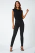 Roman Black Diamante Embellished Stretch Jegging - 12 Image 3