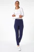 Roman Navy Stretch Ponte Denim Trouser - 12 Image 3