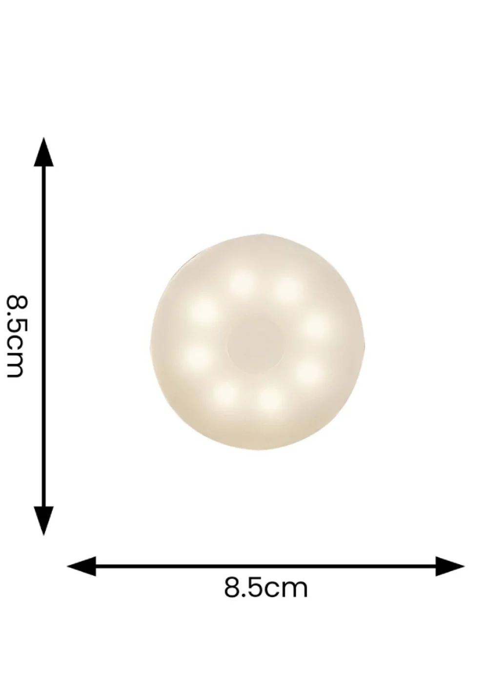 ValueLights Matte White Wall Light Integrated LED Set of 6 - One Size Image 6