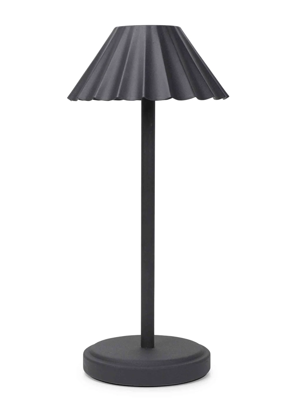 ValueLights Avery Dimmable Black Table Lamp with Black Shade Integrated LED - One Size Image 1