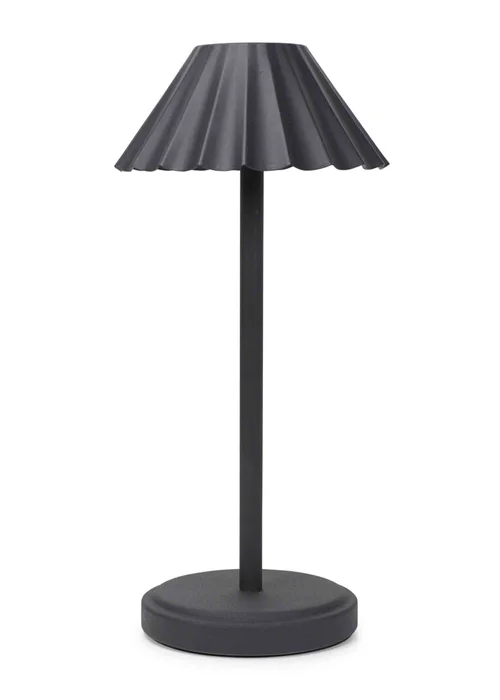 ValueLights Avery Dimmable Black Table Lamp with Black Shade Integrated LED - One Size Image 1