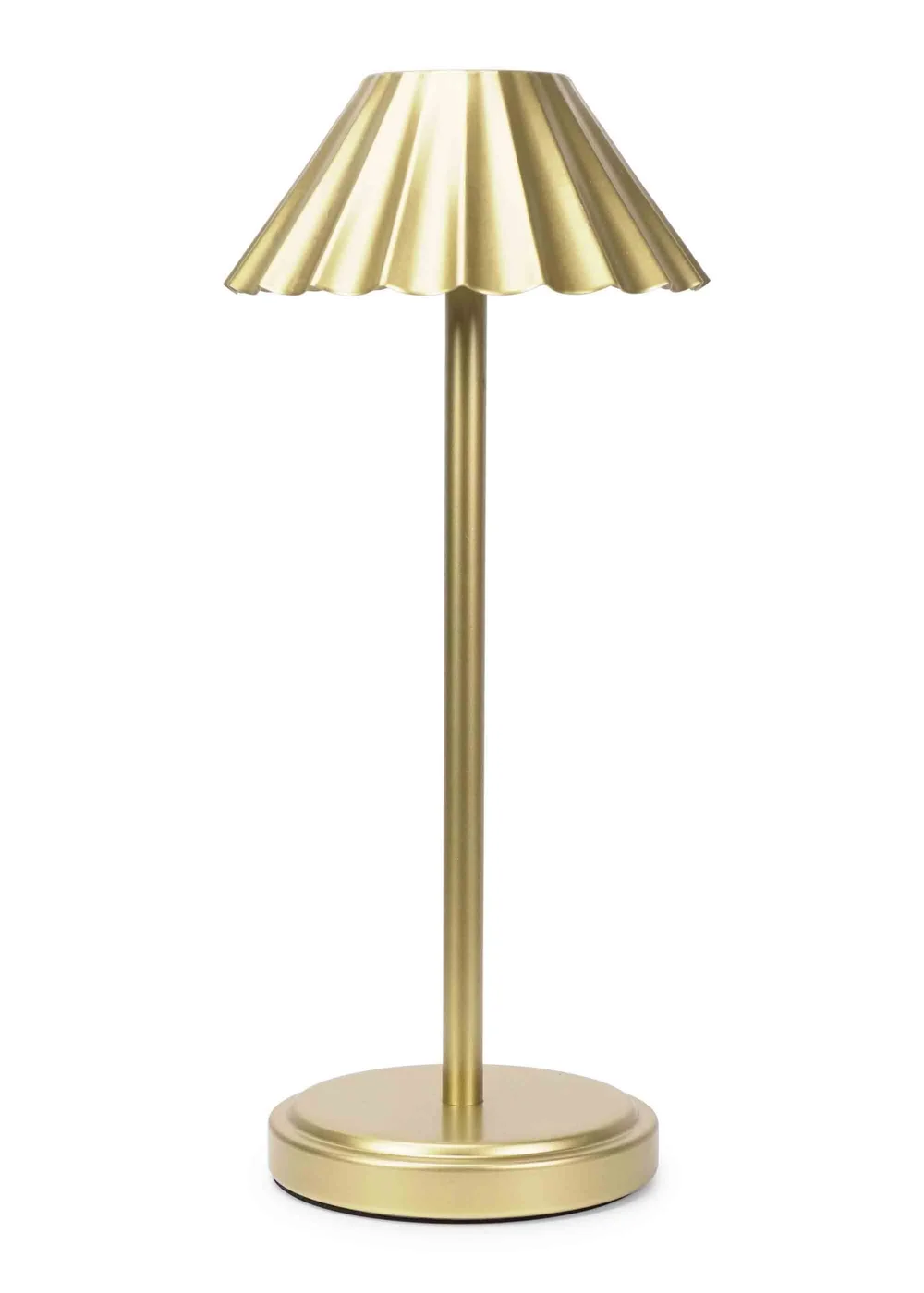 ValueLights Avery Dimmable Gold Table Lamp with Gold Shade Integrated LED - One Size Image 1