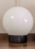 ValueLights Atlas Frosted White Table Lamp with White Shade Integrated LED - One Size Image 3