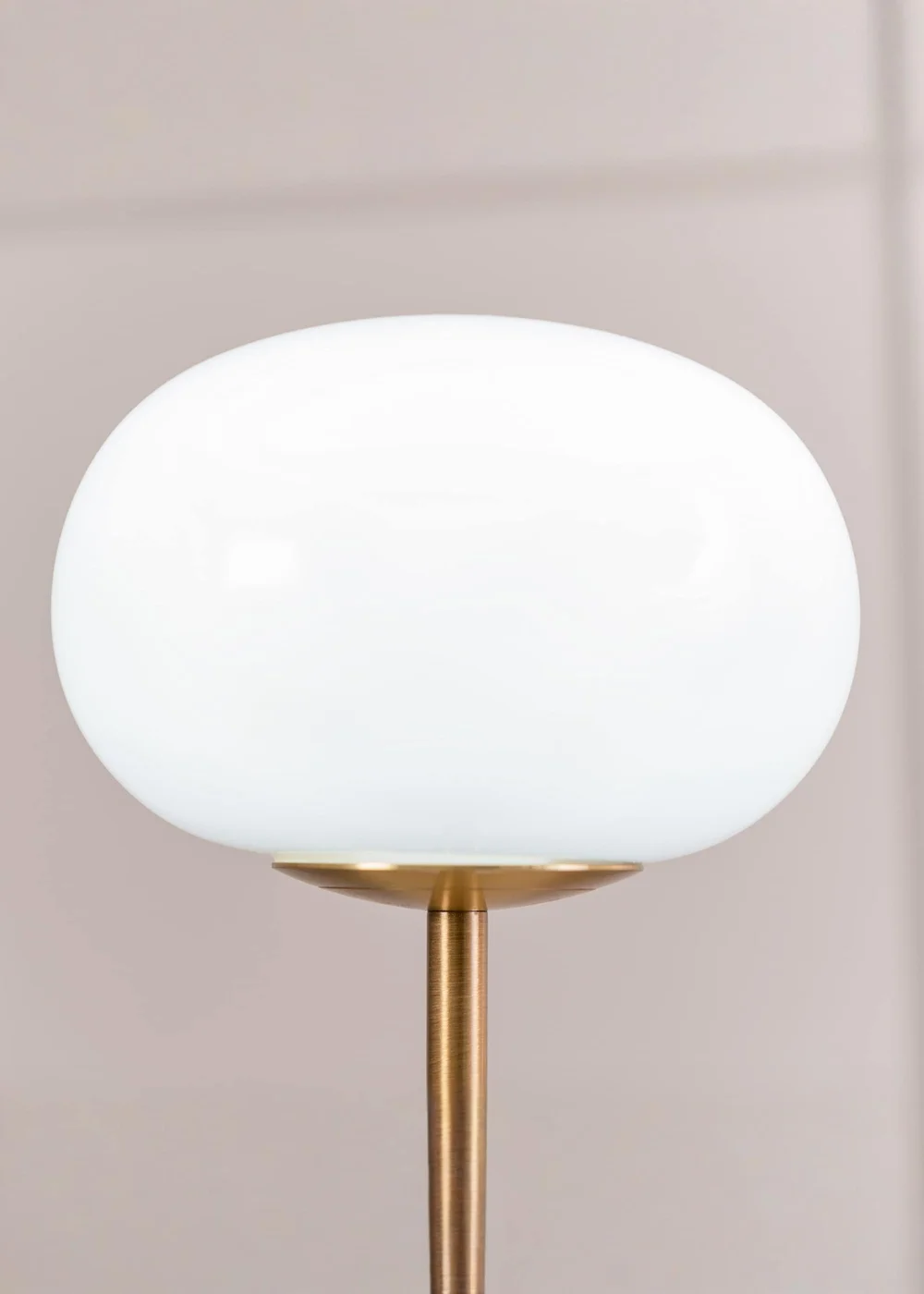 ValueLights Dimmable Gold Table Lamp with Globe Shade Integrated LED - One Size Image 4