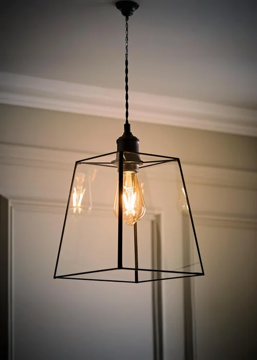 ValueLights Susie Glass Black Easy Fit Ceiling Lampshade - One Size Image 3