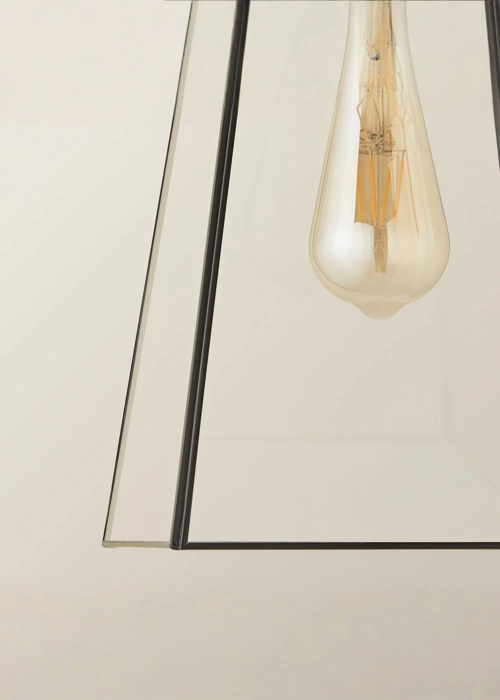 ValueLights Susie Glass Black Easy Fit Ceiling Lampshade - One Size Image 4