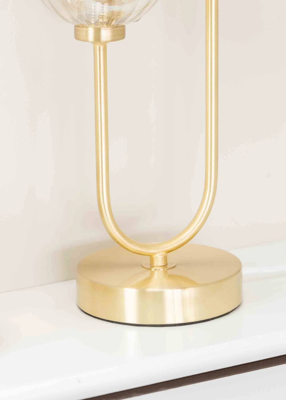 ValueLights Chessy Gold Table Lamp with Gold Globe Shade (42cm x 18.5cm x 12cm) - One Size Image 5