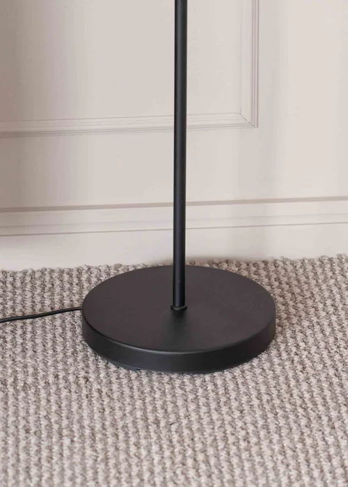ValueLights Maya Black Floor Lamp with White Shades (158.5cm x 26.5cm x 26.5cm) - One Size Image 5