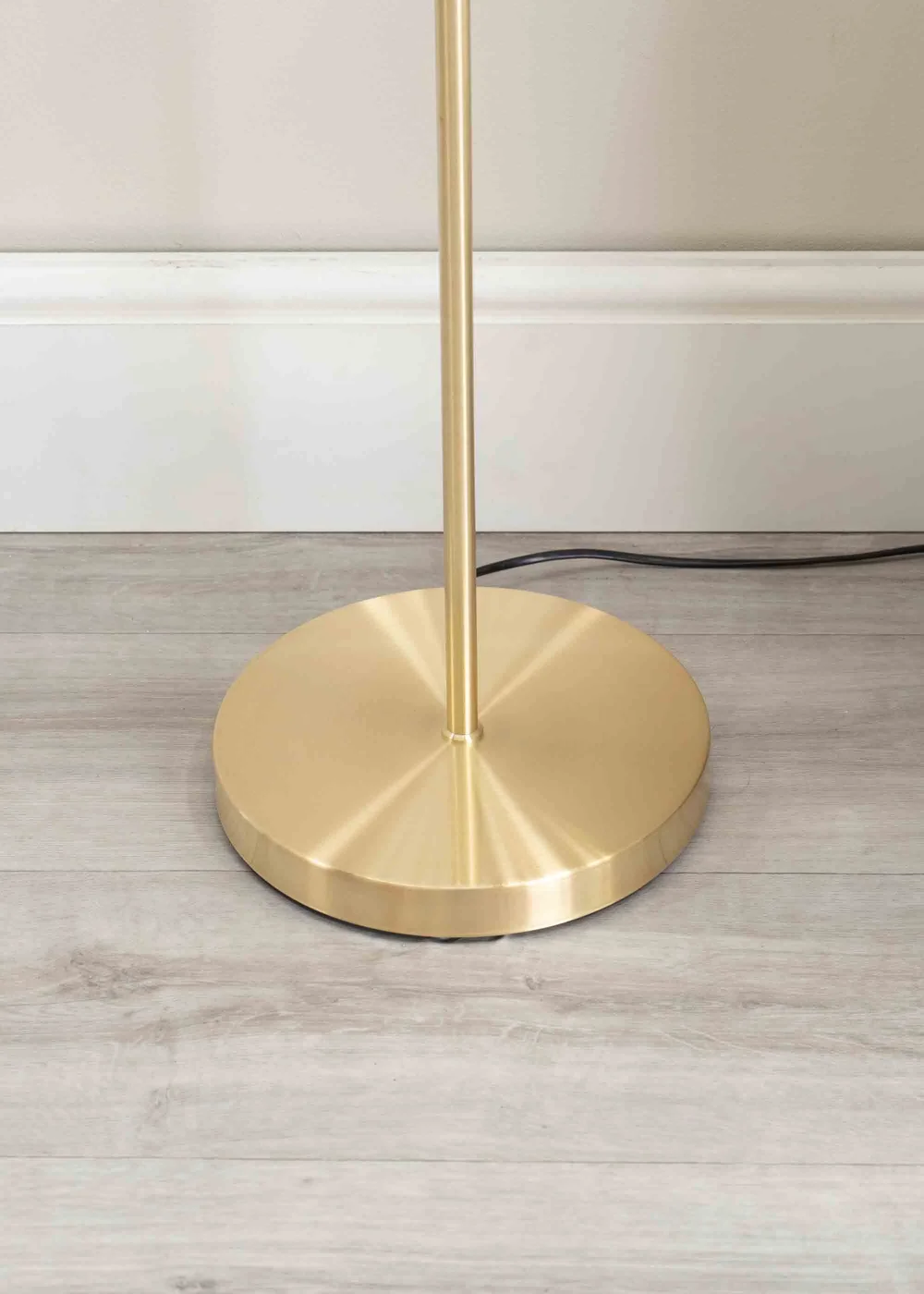 ValueLights Maya Gold Floor Lamp with White Shades (158.5cm x 26.5cm x 26.5cm) - One Size Image 4