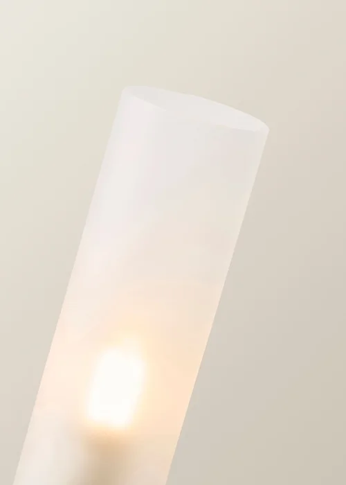 ValueLights Maya Black Wall Light with White Drum Shade (42cm x 27cm x 5.5cm) - One Size Image 5