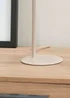 ValueLights Bibi Gloss Natural Table Lamp with Natural Tapered Shade - One Size Image 5