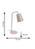 ValueLights Bibi Gloss Natural Table Lamp with Natural Tapered Shade - One Size Image 6