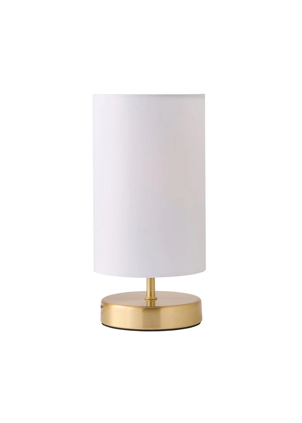 ValueLights Francis Dimmable Brushed Gold Table Lamp with White Drum Shade - One Size Image 5