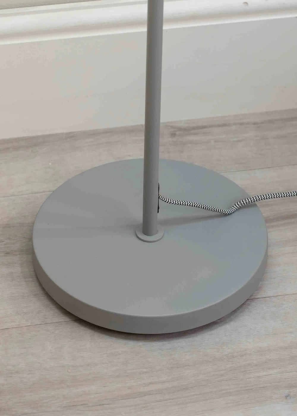 ValueLights Morris Matte Grey Floor Lamp with Grey Dome Shade - One Size Image 5